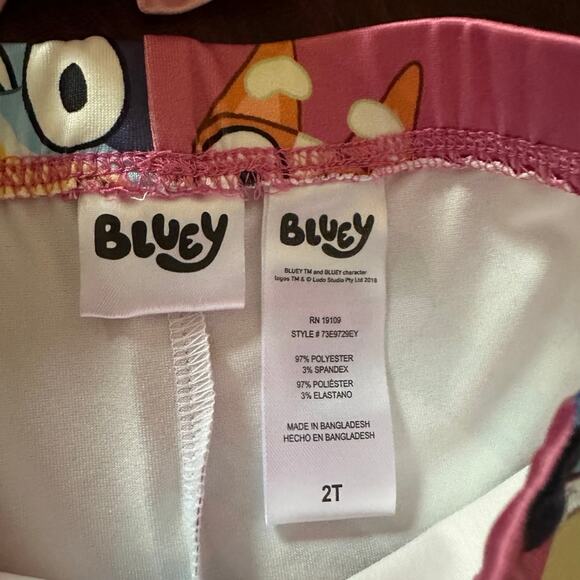 Bluey Peplum T-Shirt and Bike Shorts Outfit Set - Picture 3 of 4